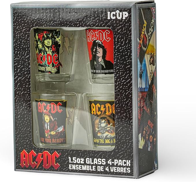 AC/DC Shot Glass Set - RockStock Store