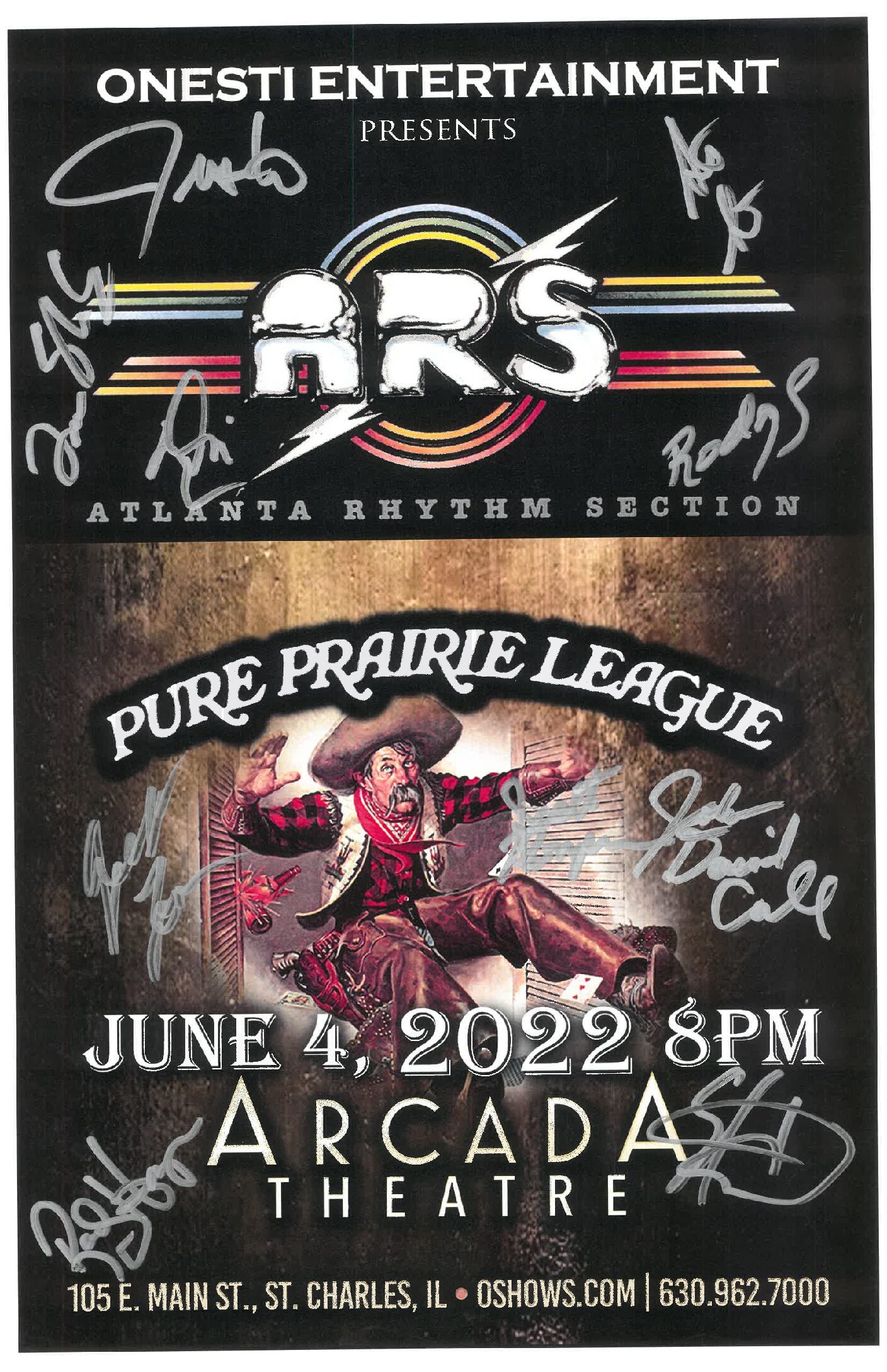 Atlanta Rhythm Section / Pure Prairie League Poster 06/04/22-ARC