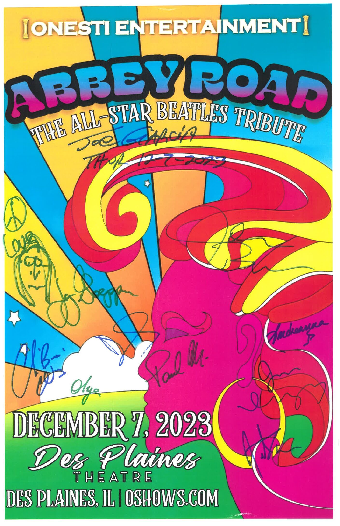 Abbey Road Beatles Tribute Poster-12/07/23-DPT