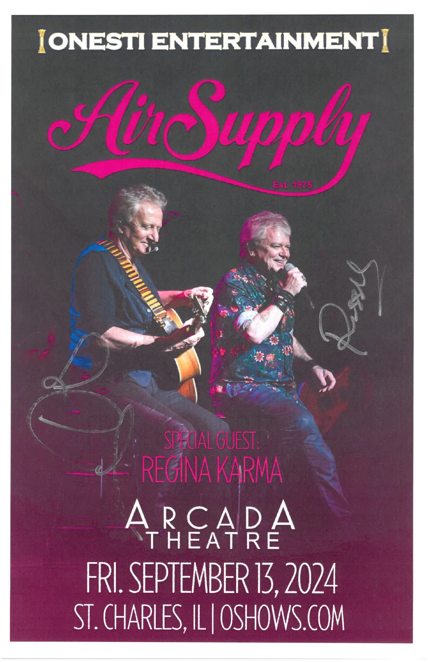 Air Supply Poster 9/13/24-ARC