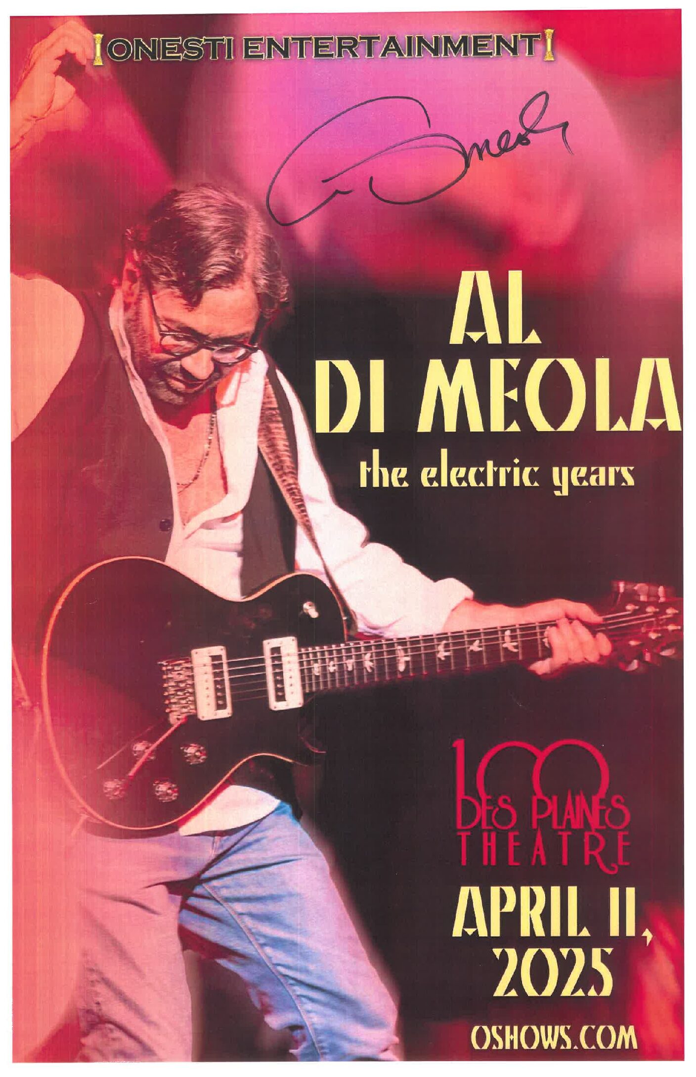 Al Di Meola Poster 4/11/25 DP
