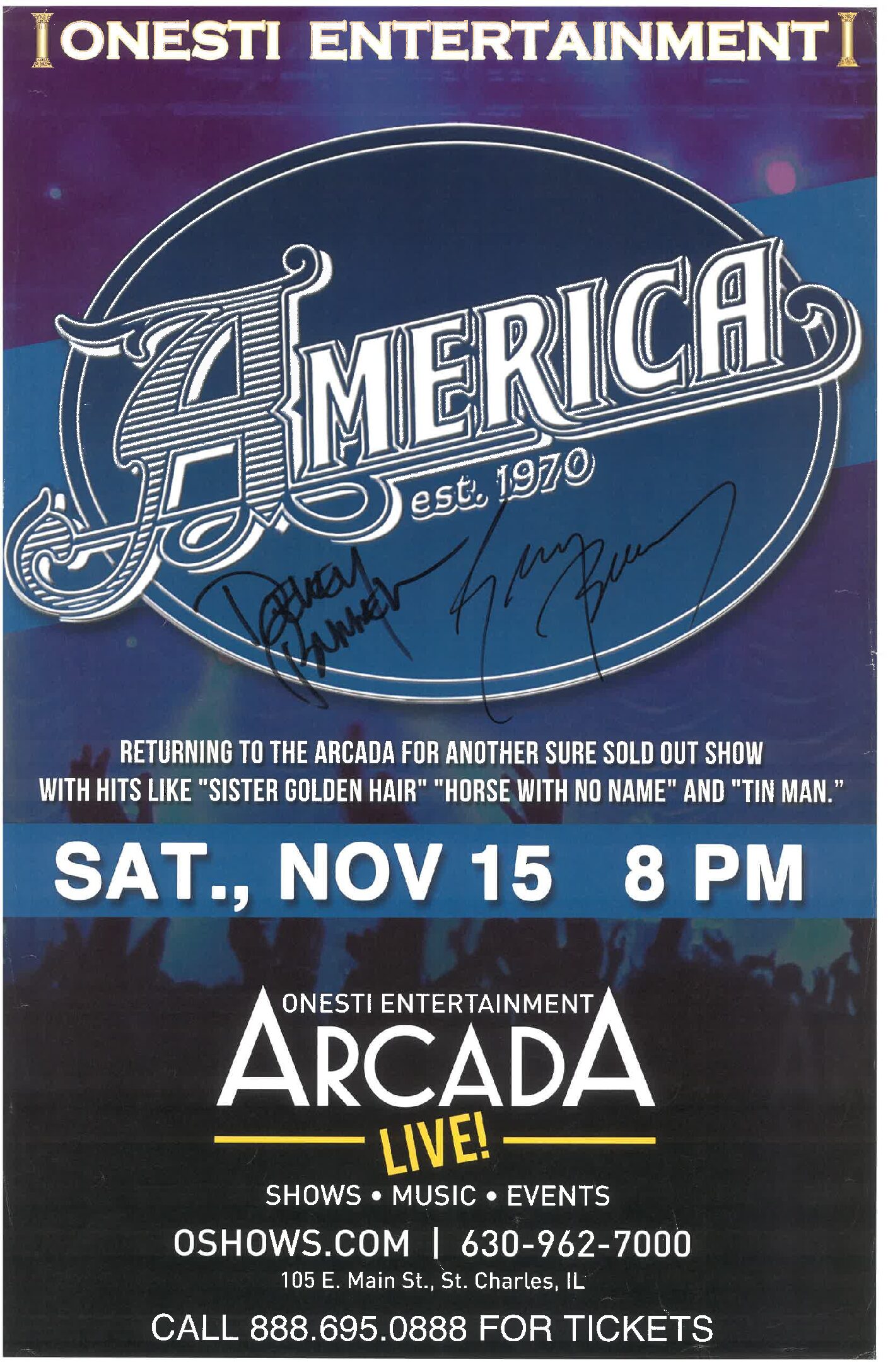 America Poster 11/15/19-ARC (Signed Only)