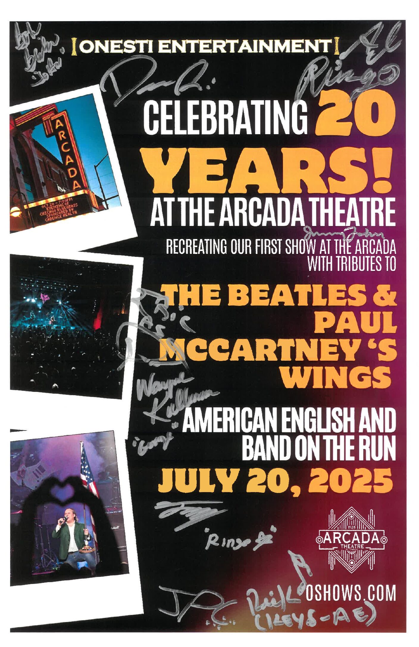 American English & Band On The Run Poster 7/20/25-ARC