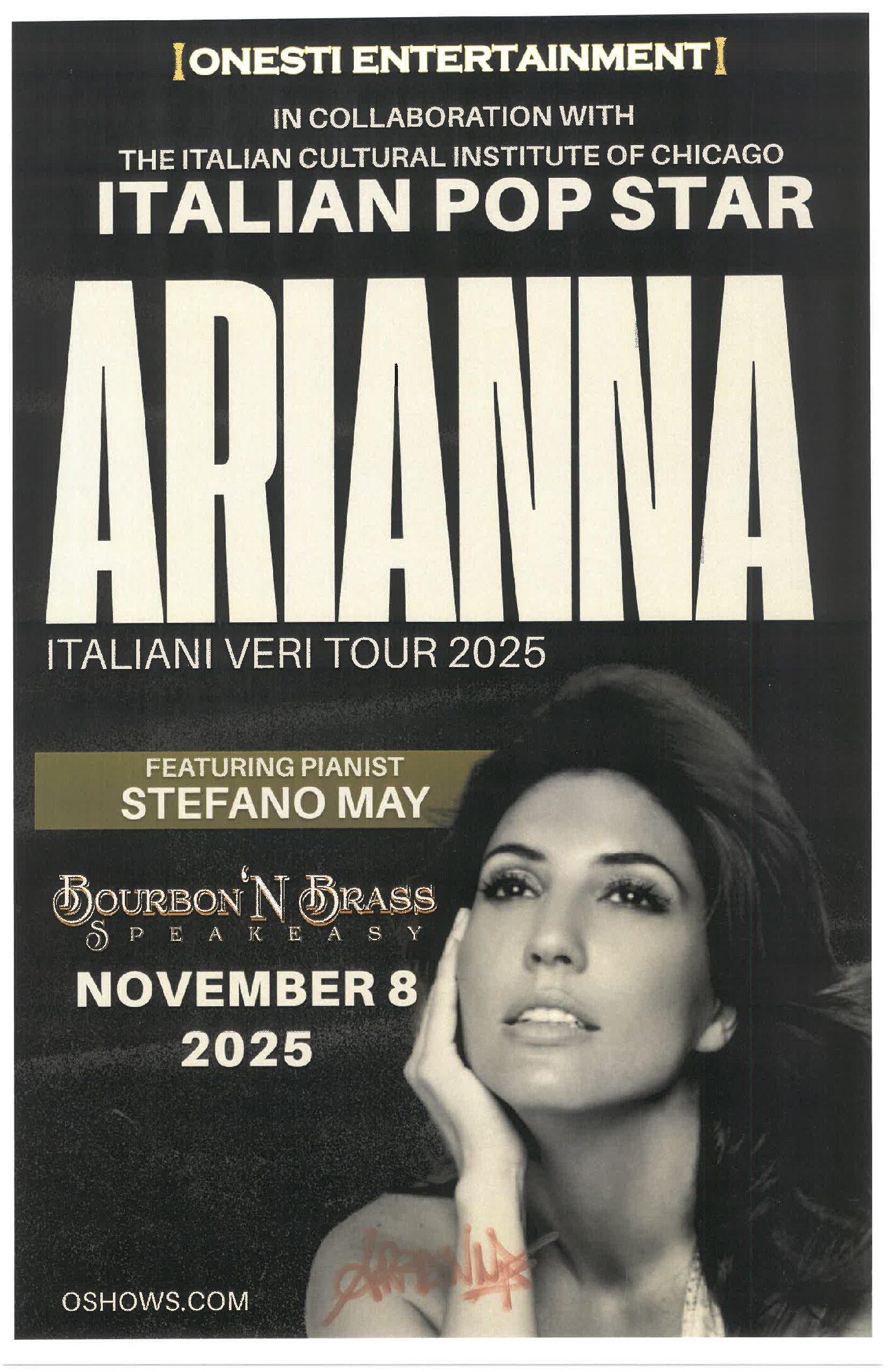 Arianna Poster 11/8/25-DPT Bourbon 'N Brass