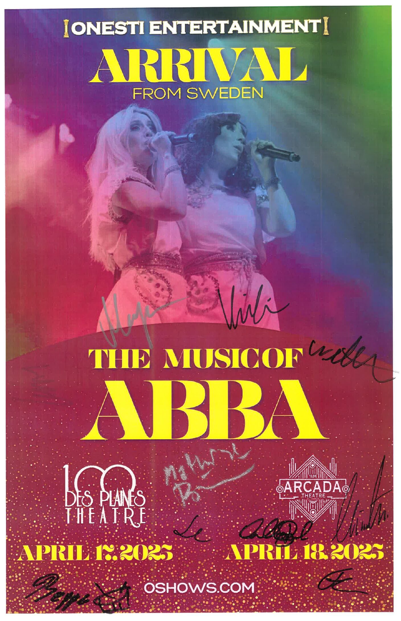 Arrival (Music Of Abba) Poster 4/17/25-DPT, 4/18/25-ARC