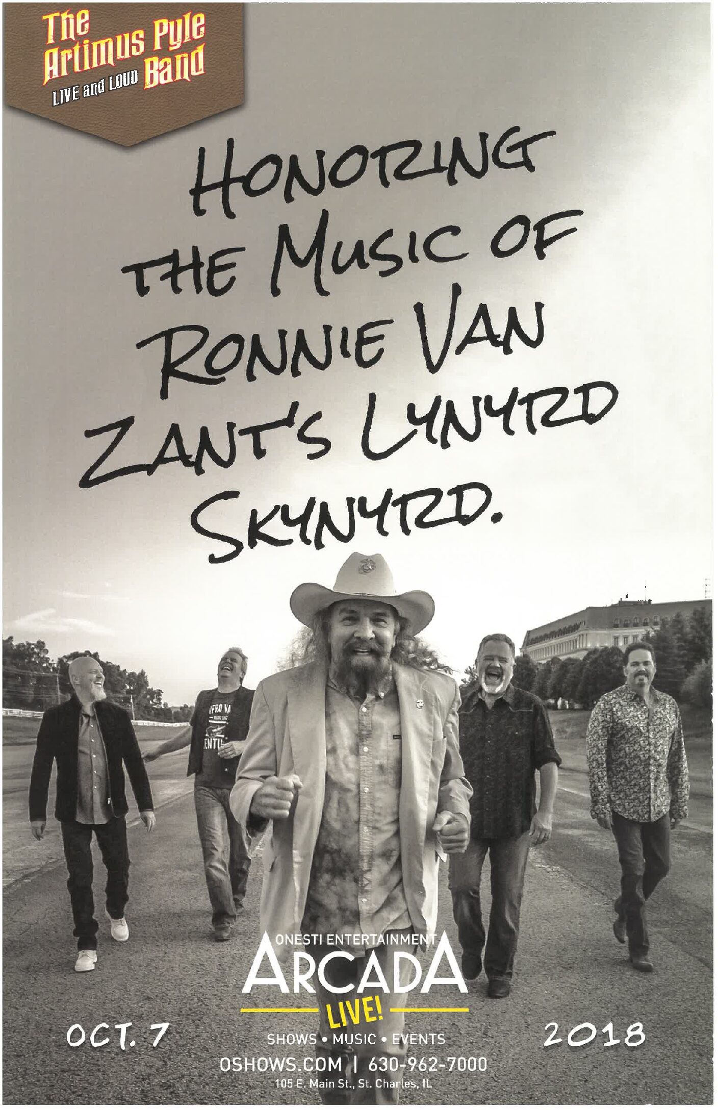 Artimus Pyle Band Poster 10/07/18-ARC
