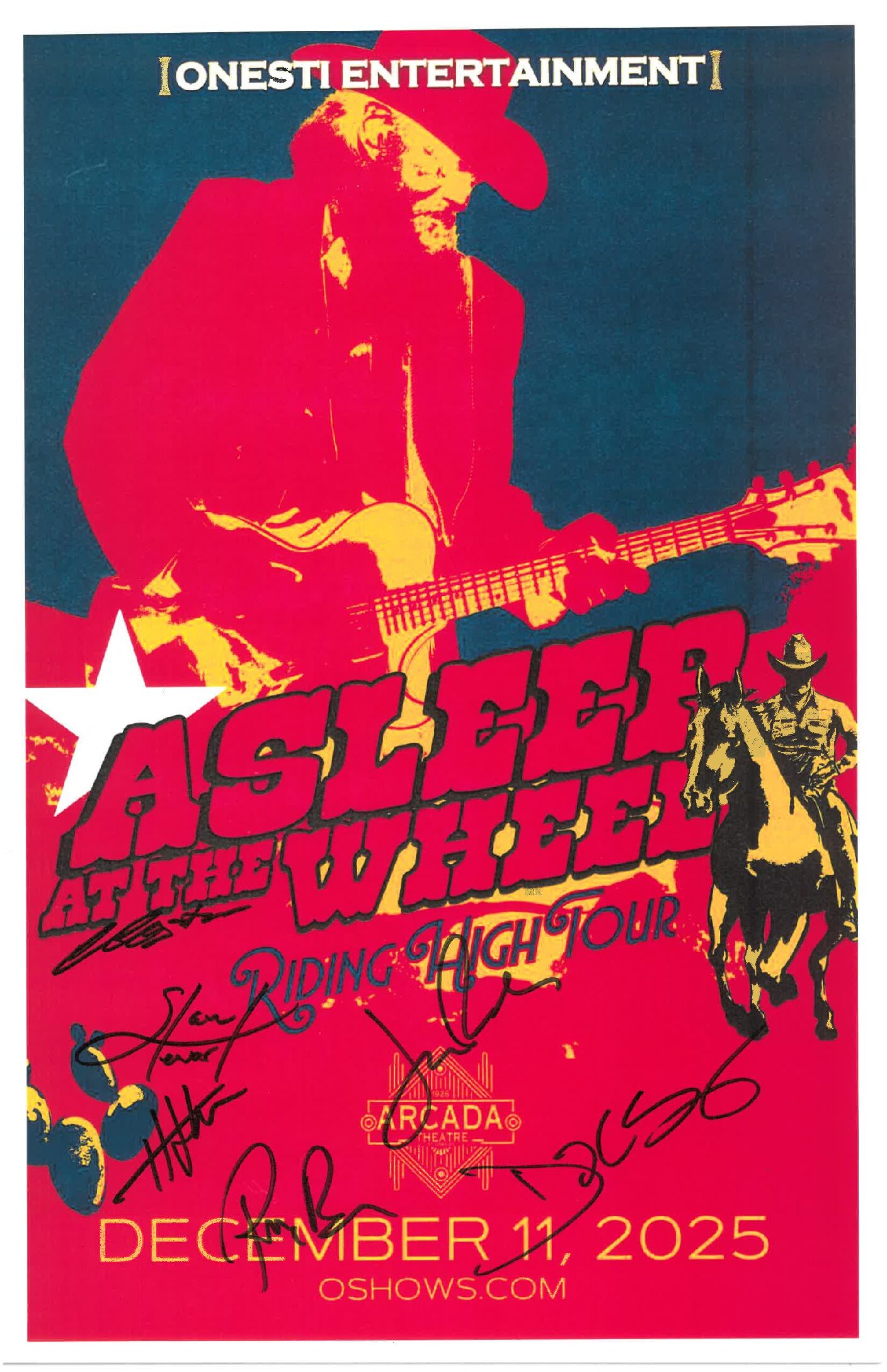 Asleep At The Wheel Poster 12/11/25-ARC