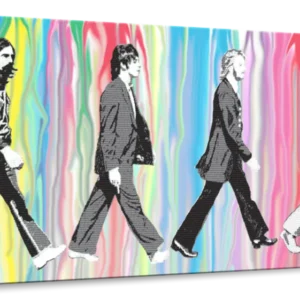 Beatles - Abbey Road Canvas Wall Art - 36"x18"