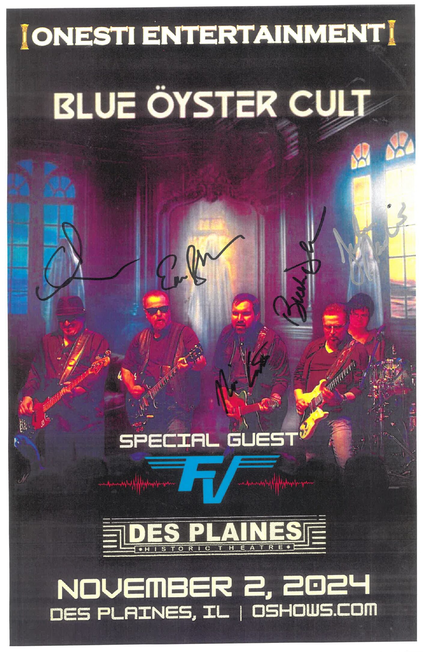 Blue Oyster Cult Poster-11/2/24-DPT