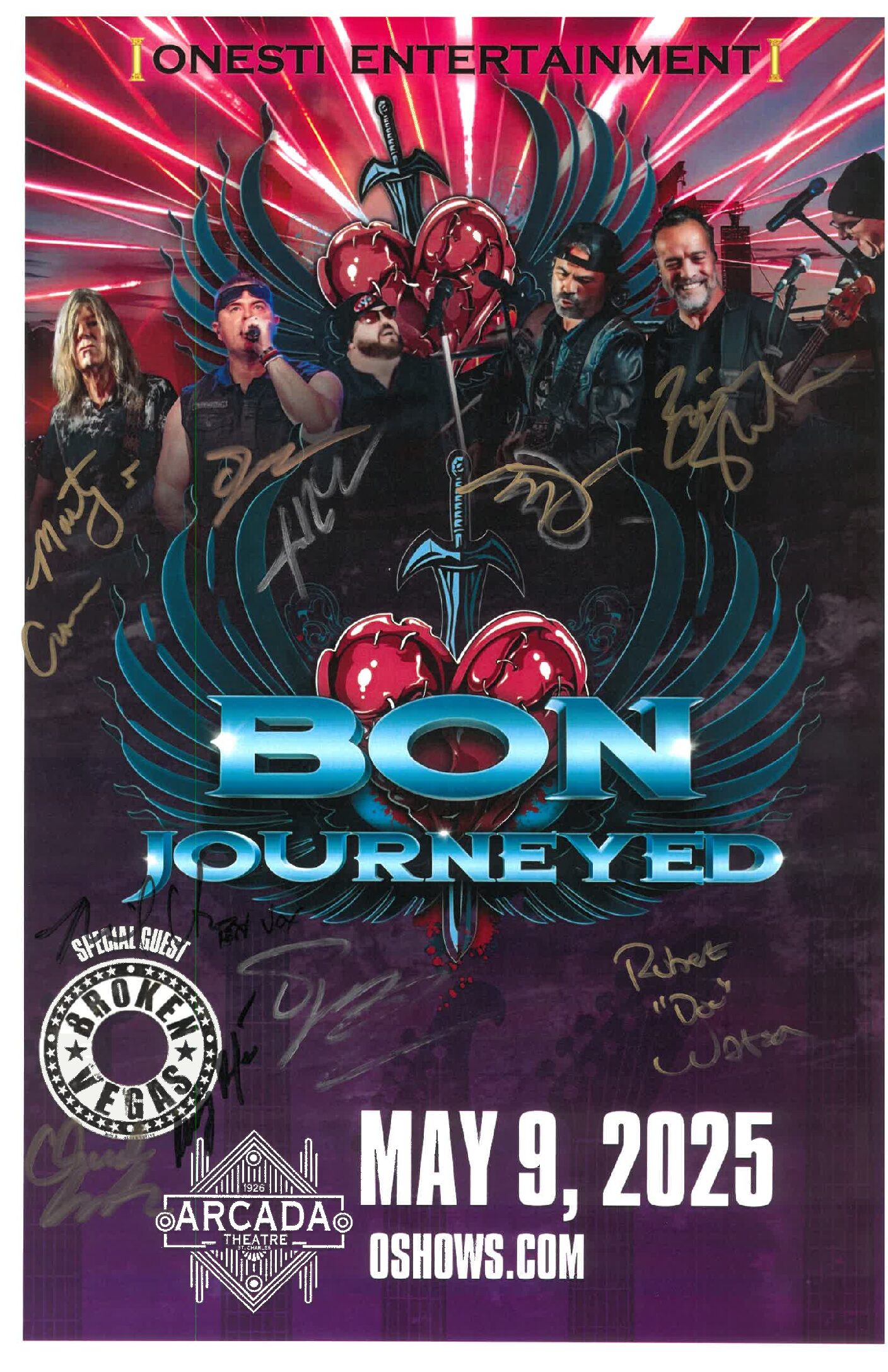 Bon Journeyed -Bon Jovi/Journey Tribute Band Poster 5/9/2025 -ARC