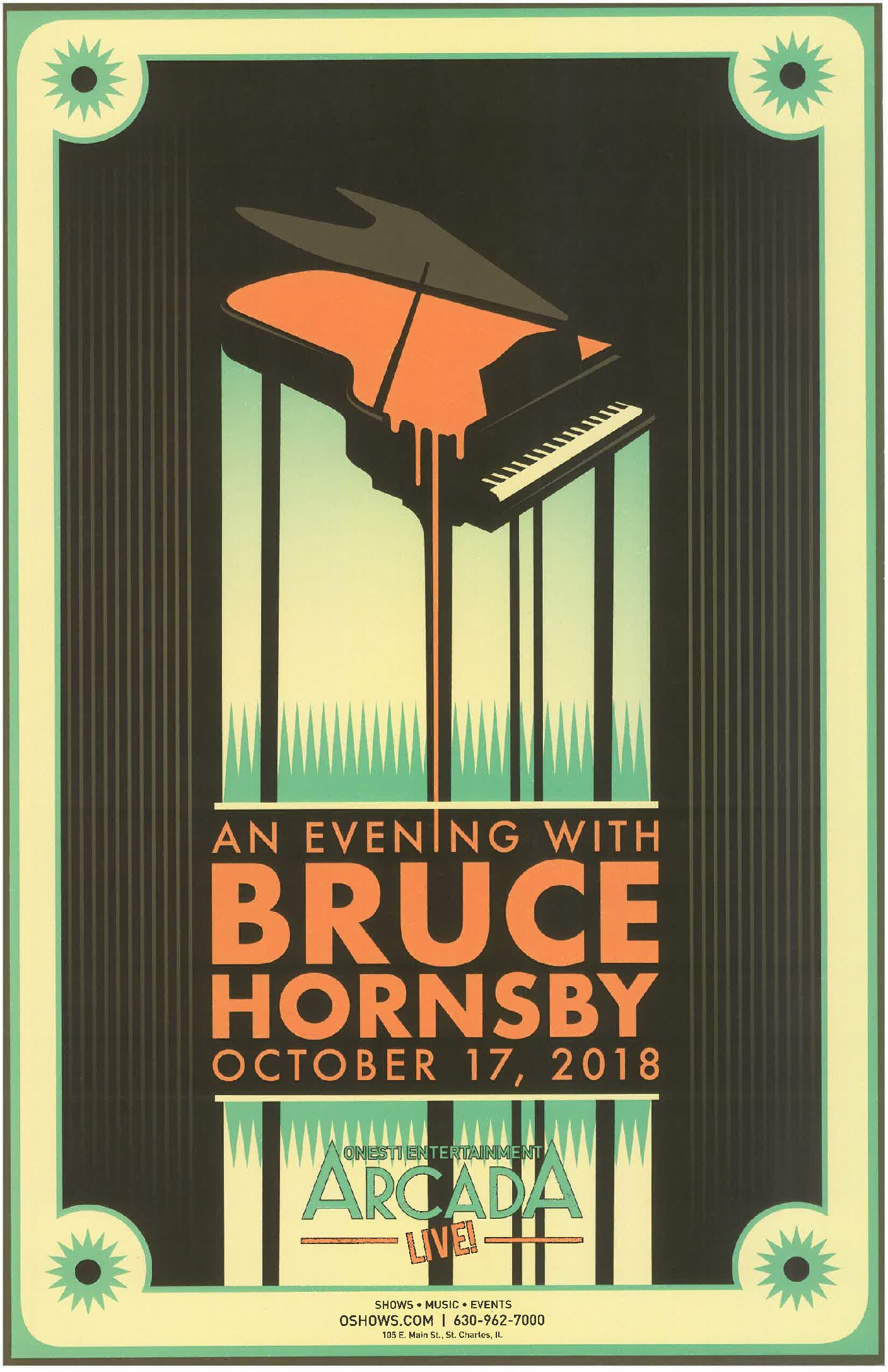 Bruce Hornsby Poster 10/17/18- ARC (Unsigned Only)