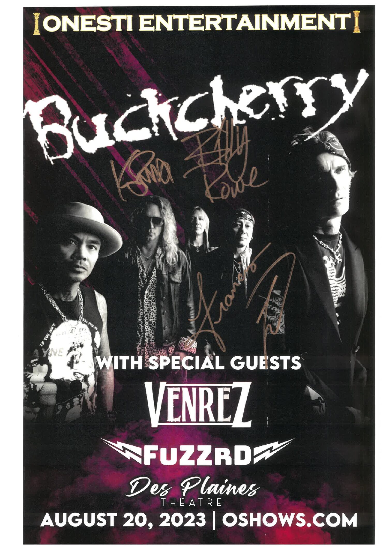 Buckcherry Poster 8/20/23 - DPT