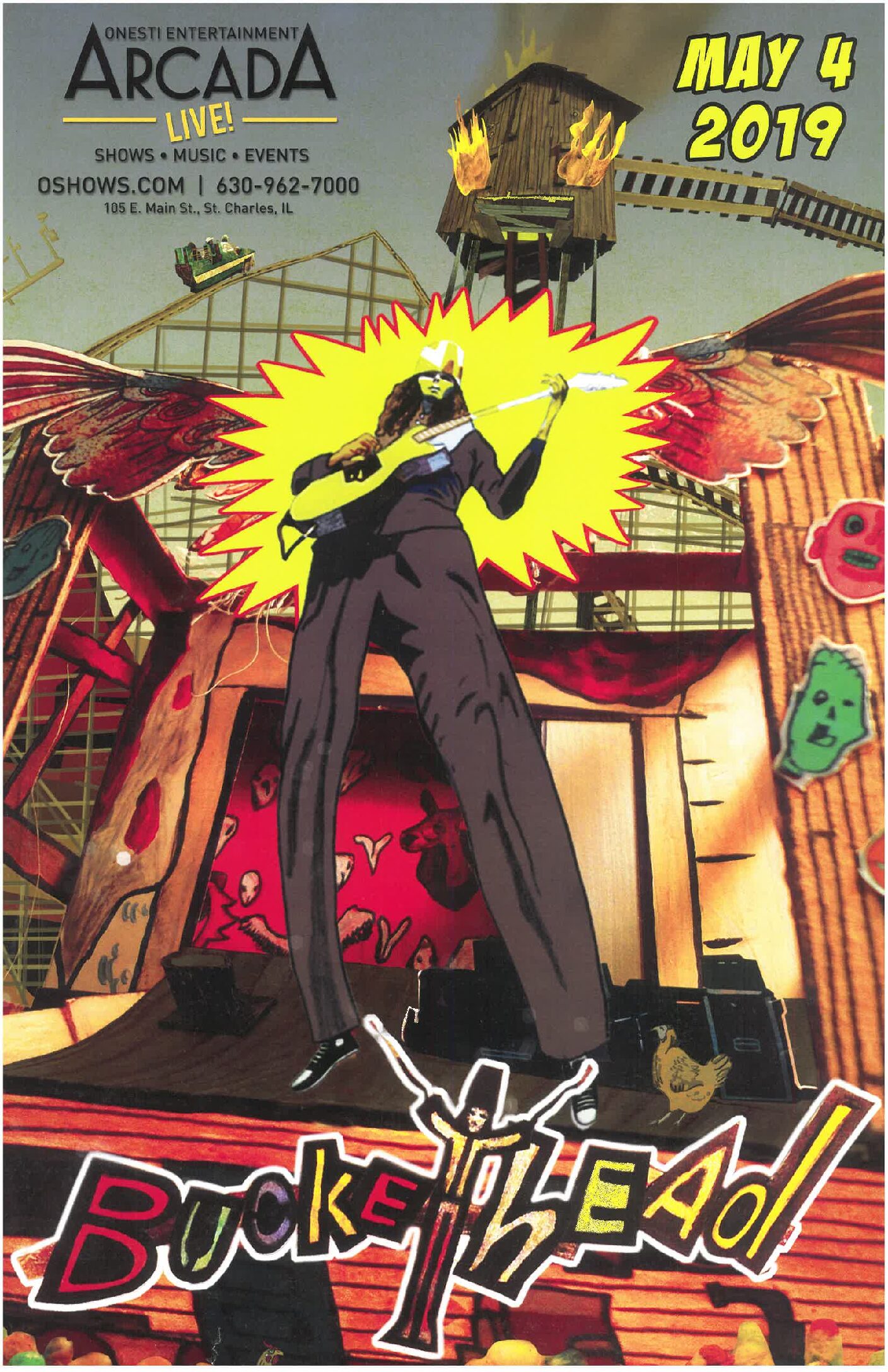 Buckethead Poster 5/4/2019-ARC (Unsigned Only)