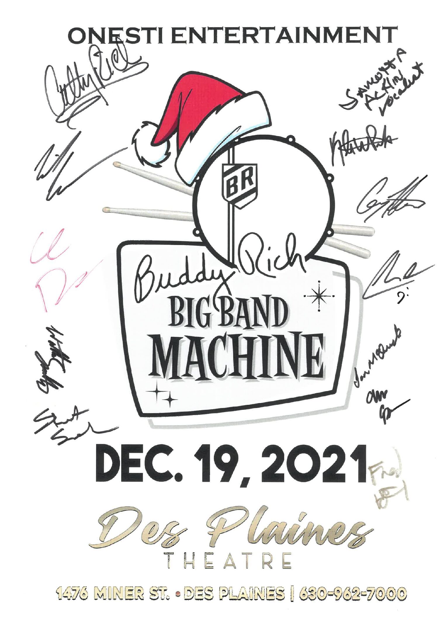 Buddy Rich Big Band Machine Poster-12/19/21-DPT