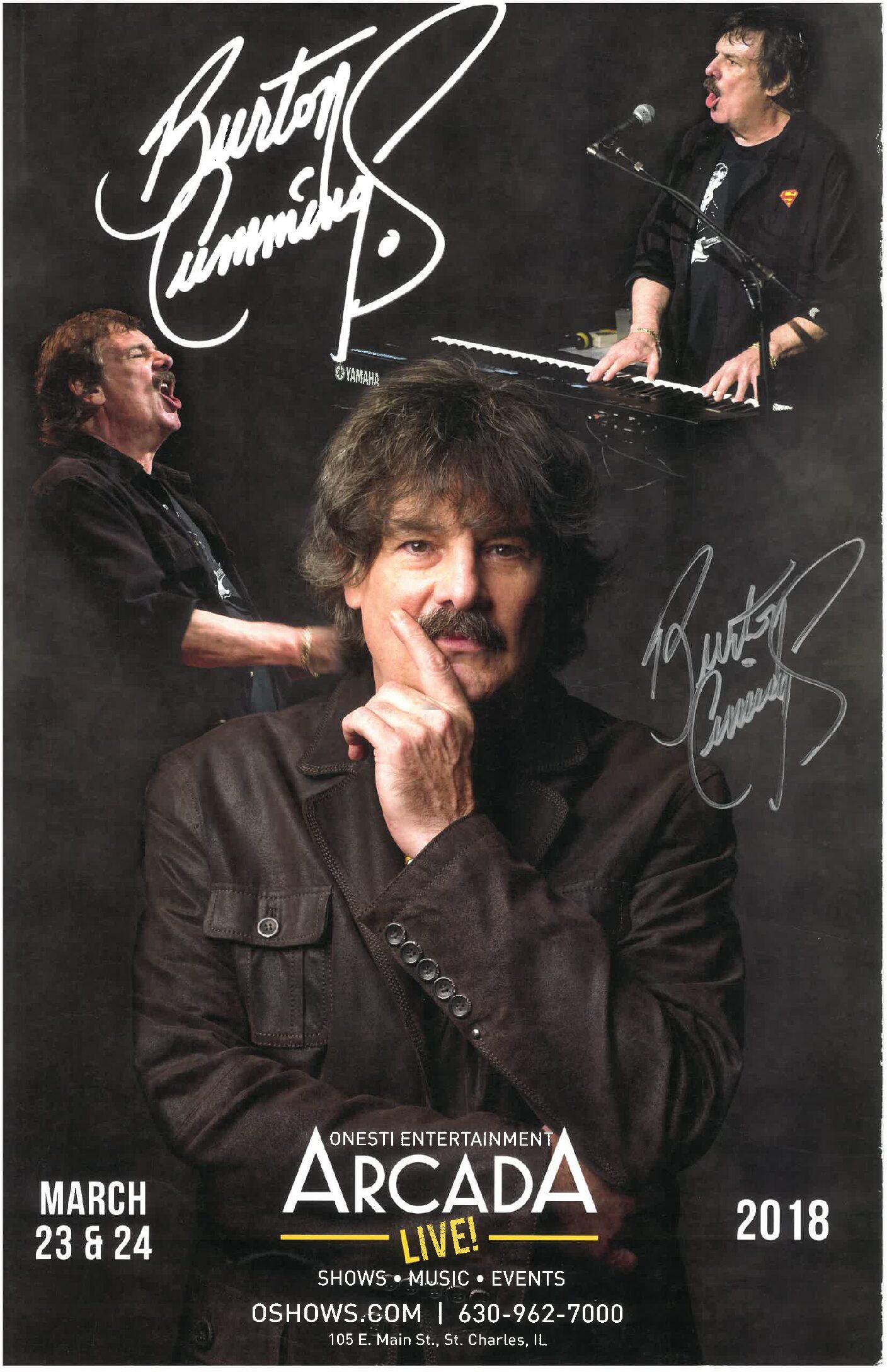Burton Cummings Poster- 3/23/18 & 3/24/18-ARC