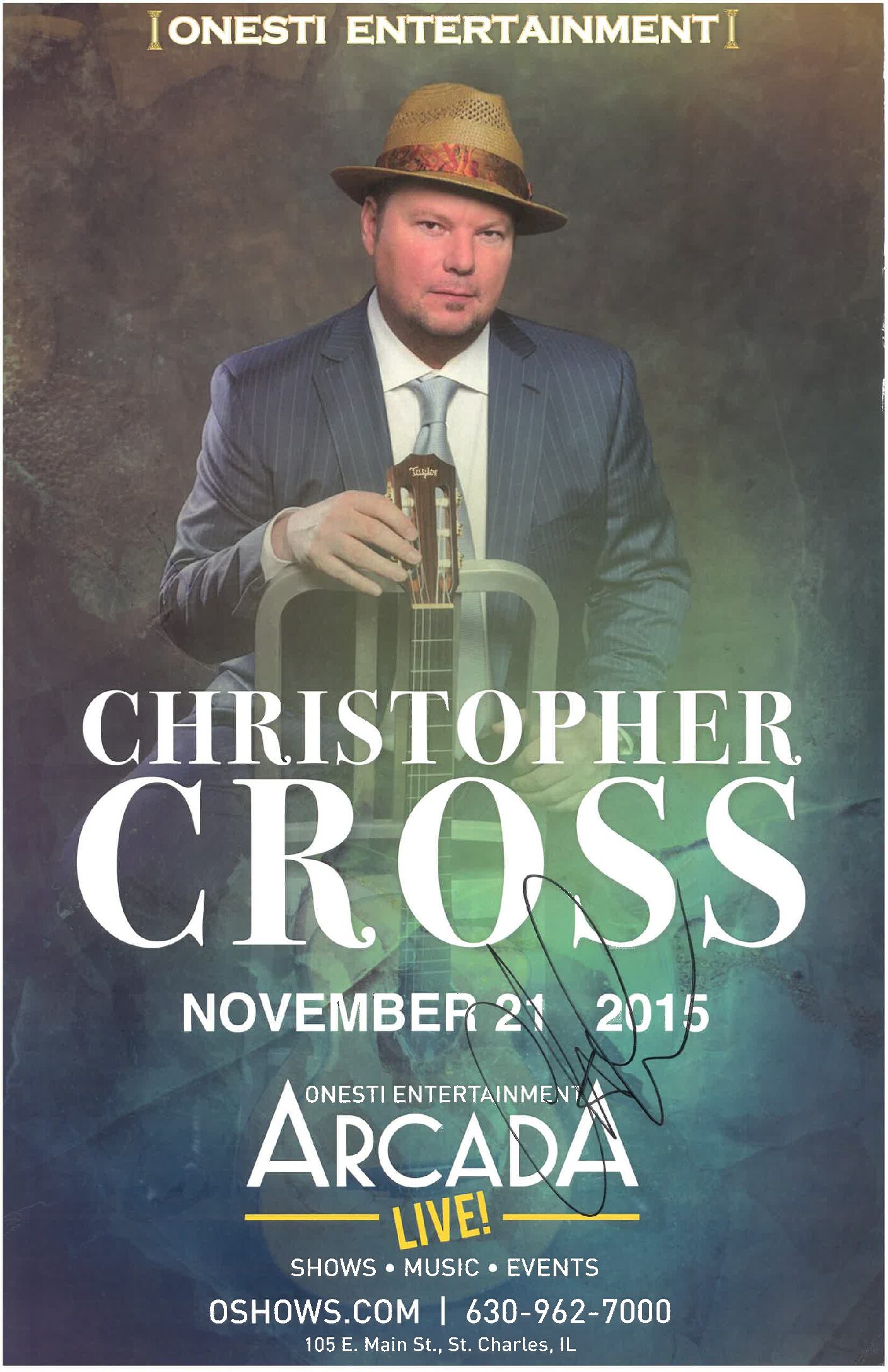 Christopher Cross Poster-11/21/2015-ARC