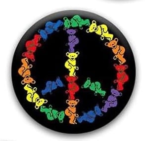 Grateful Dead- Peace Button