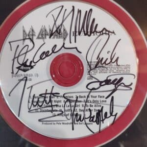 Def Leppard Autographed / Framed "X" CD
