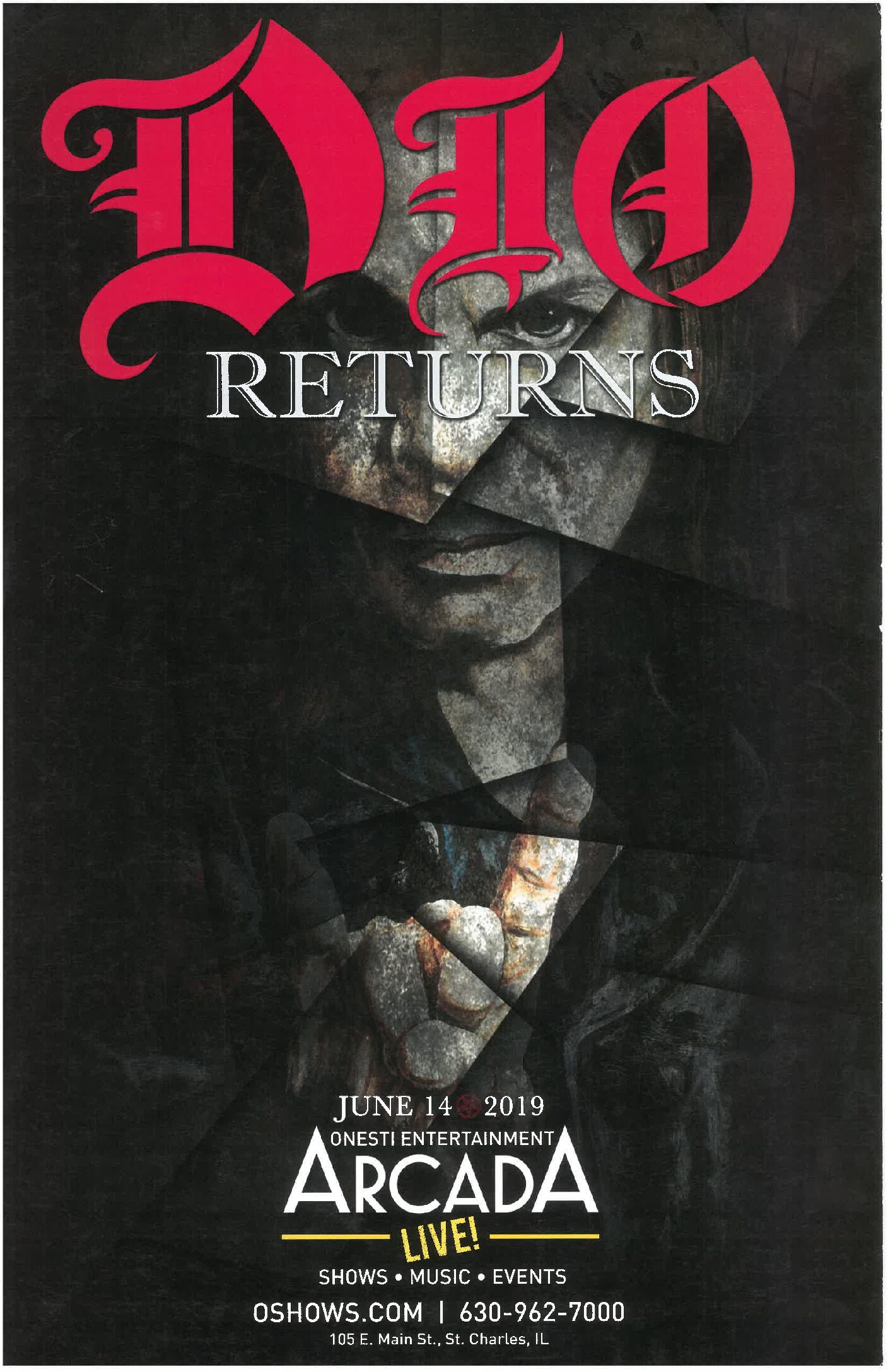 DIO Returns Poster- 6/14/19 (Unsigned Only)-ARC