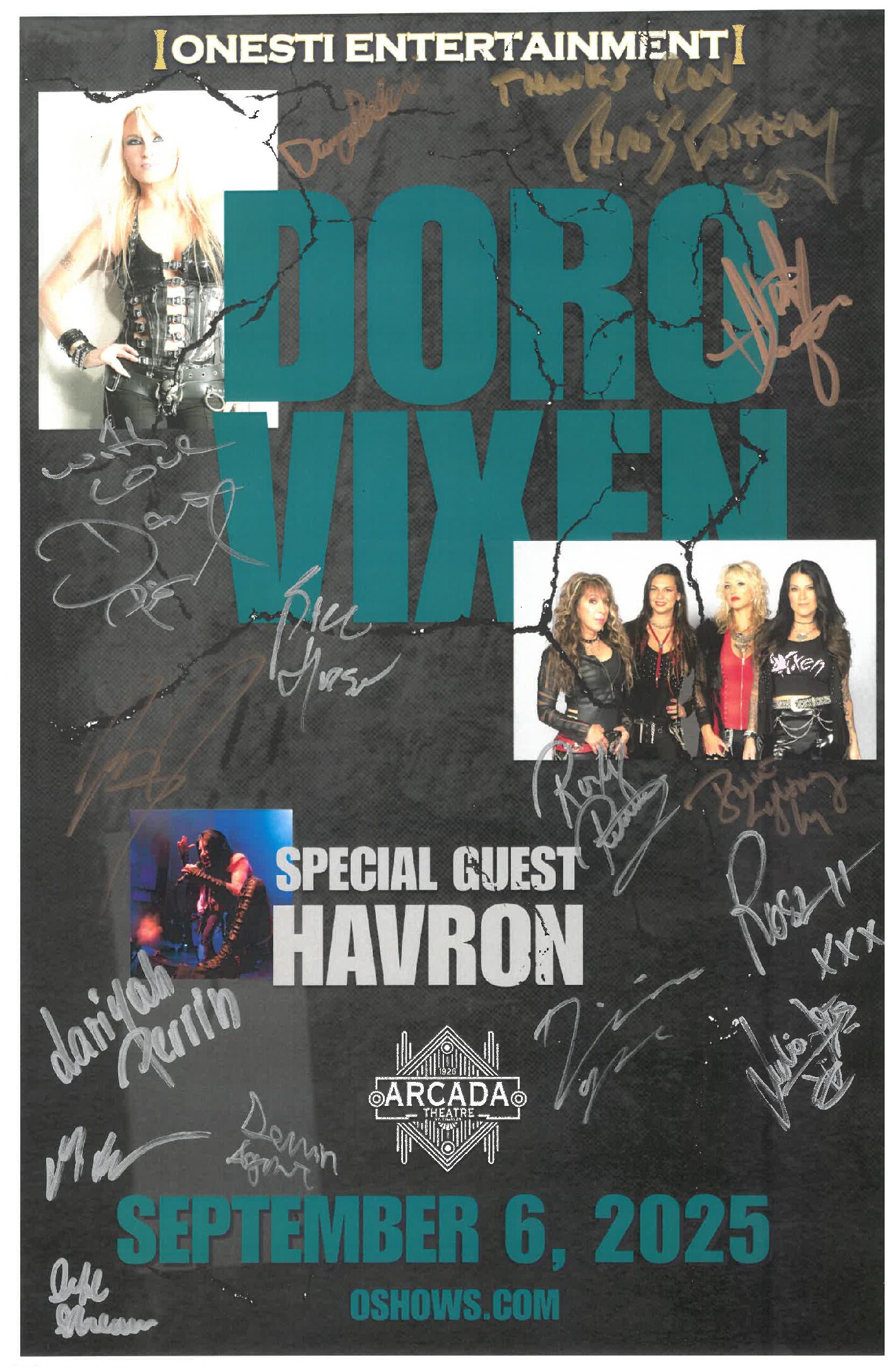 Doro Vixen / Havron Poster 9/6/25-ARC