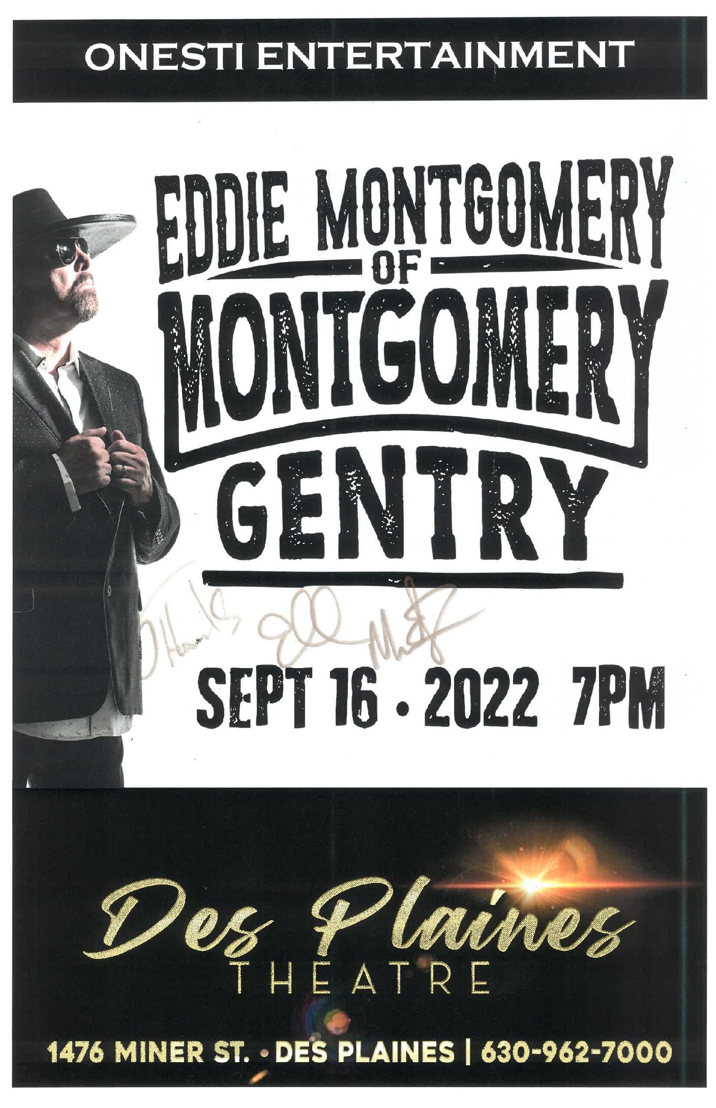 Eddie Montgomery Poster- 9/16/22 DPT
