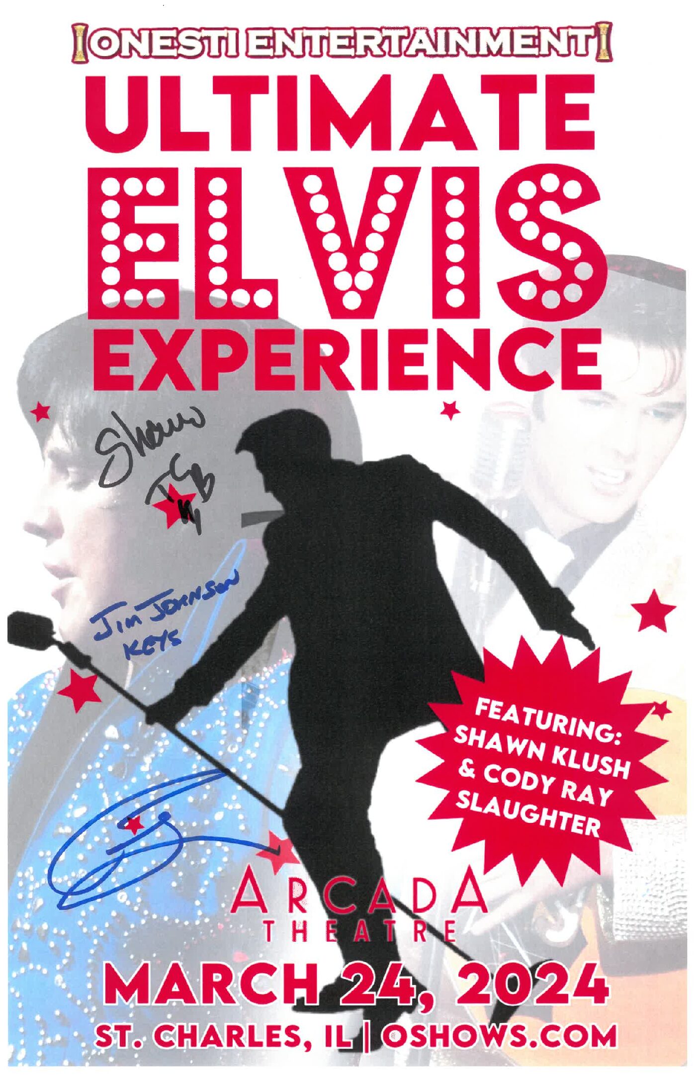 Ultimate Elvis Experience Poster 3/24/24-ARC