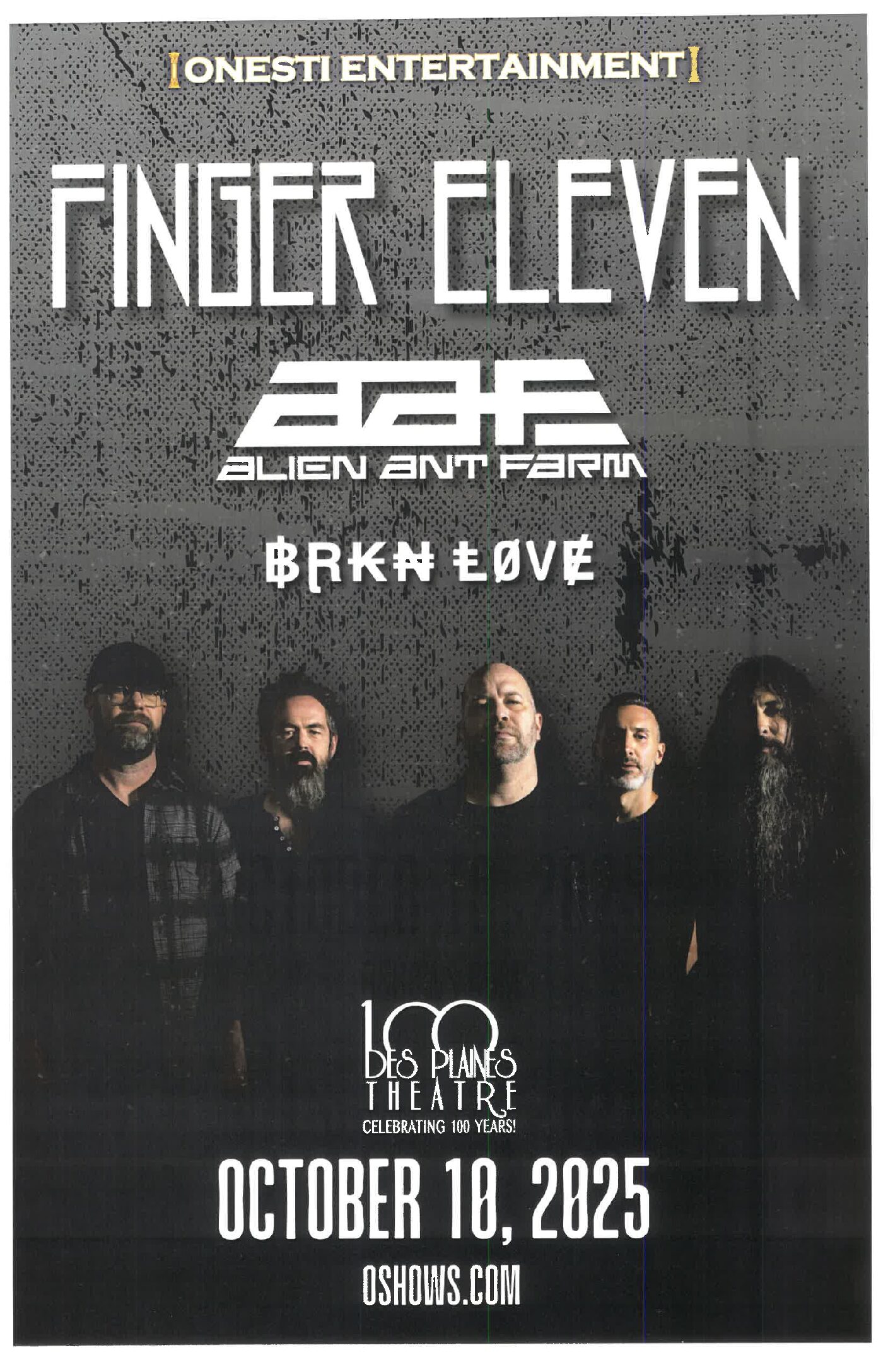 Finger Eleven/Alien Ant Farm  10/18/25-DPT