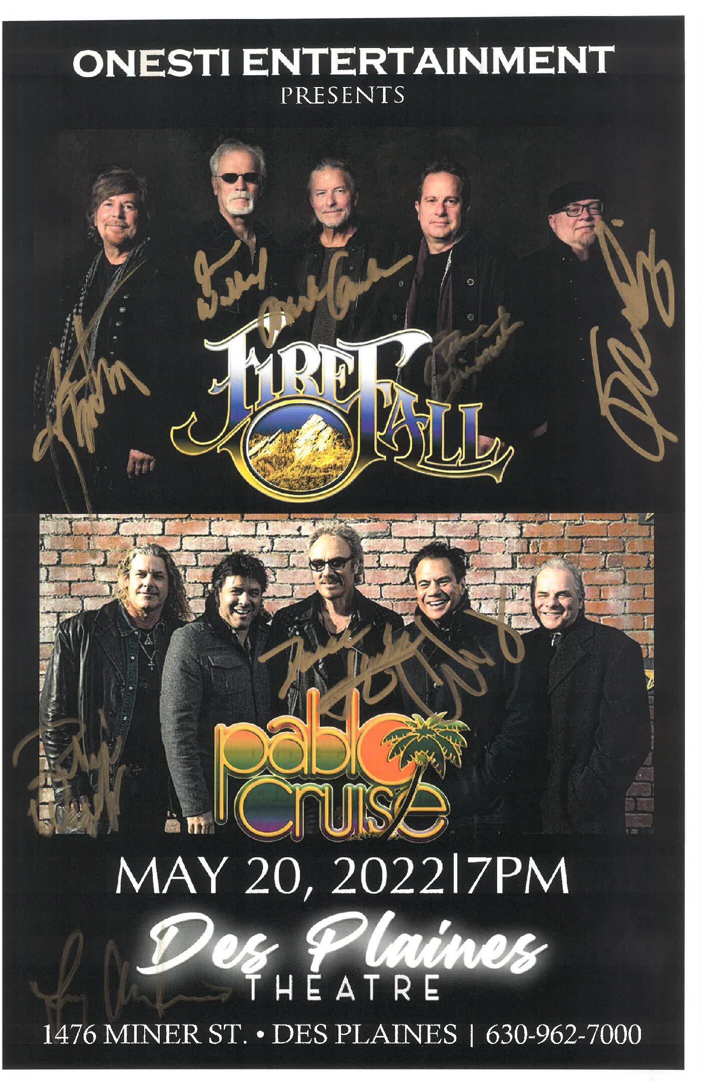 Firefall and Pablo Cruise- 5/20/22 (signed)- DPT