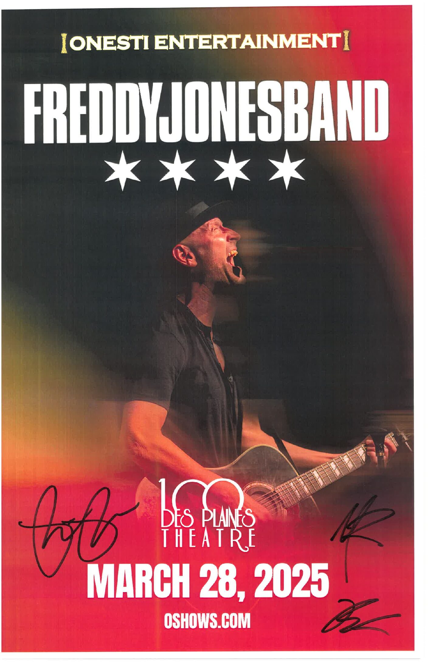 Freddy Jones Band Poster 3/28/25-DPT