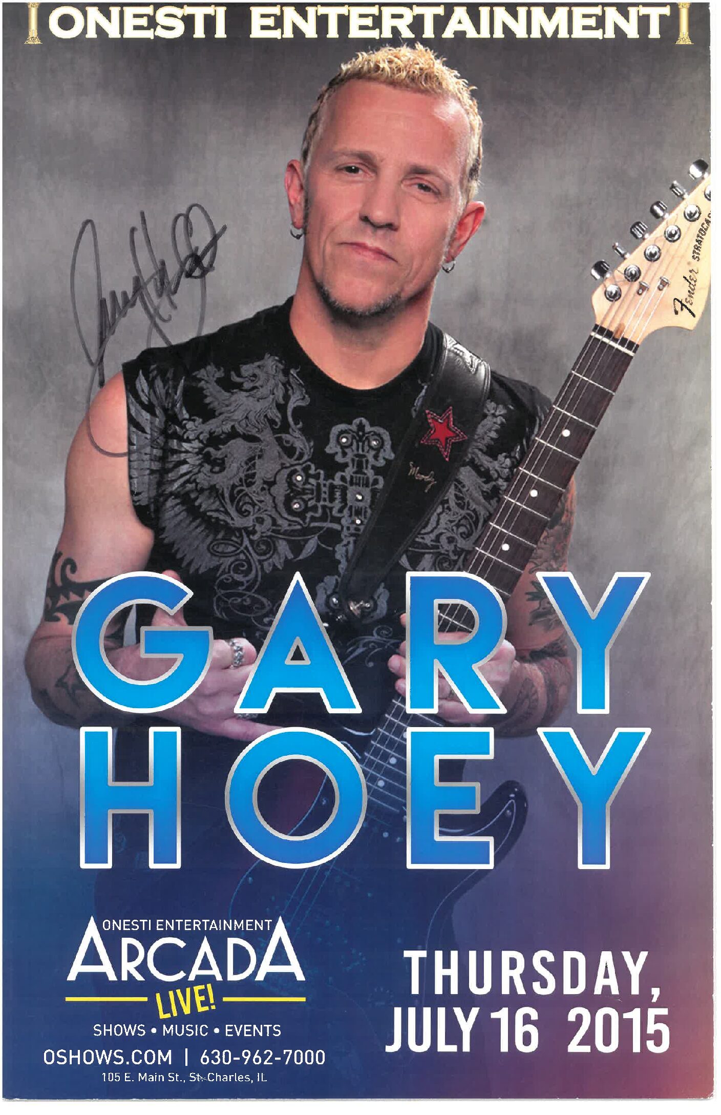 Gary Hoey Poster 7/16/25 ARC