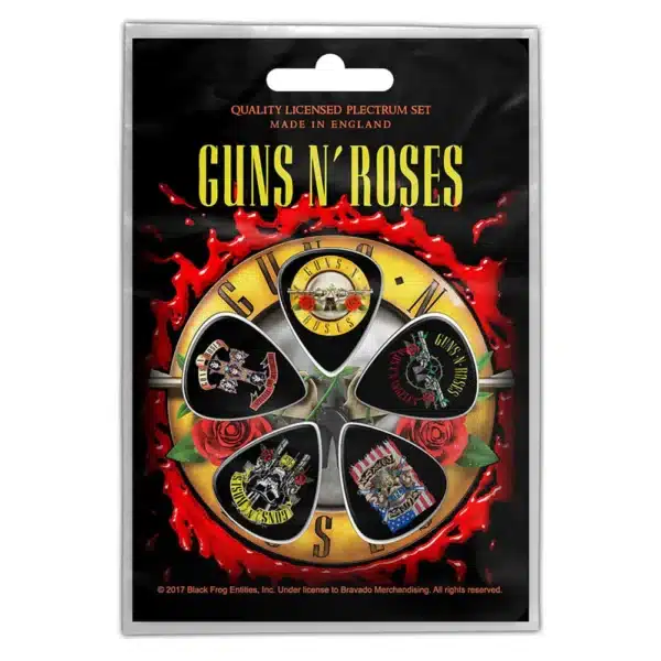 Guns N Roses Bullet Logo Guitar Pick Set