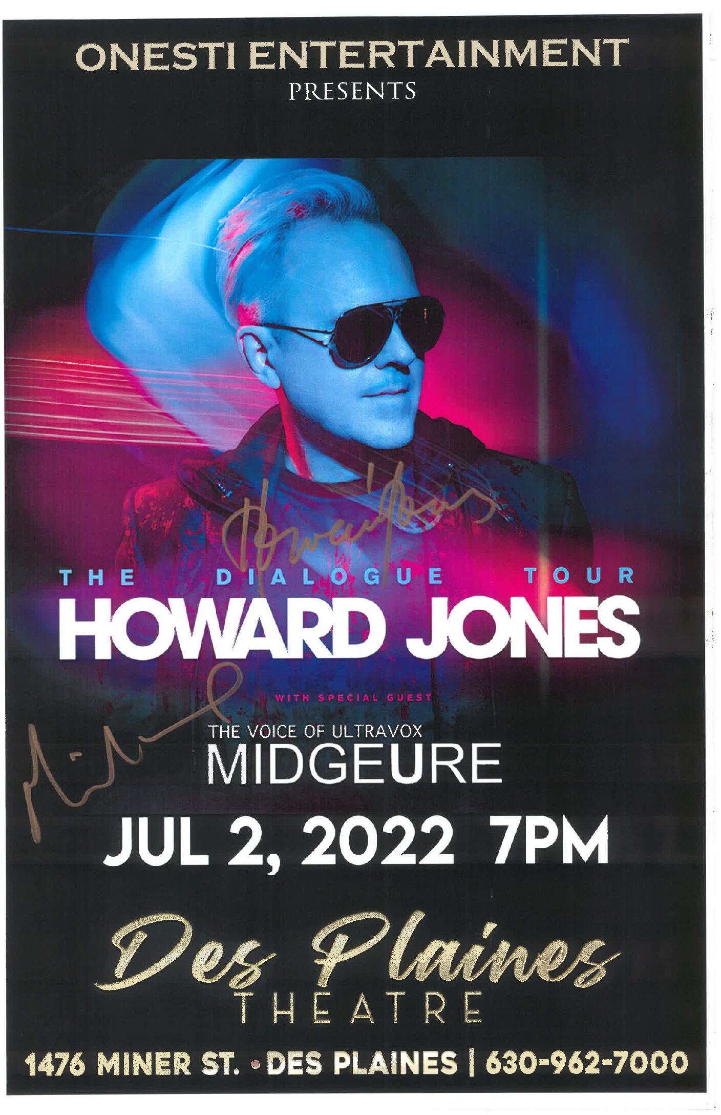 Howard Jones Poster-07/02/22-DPT