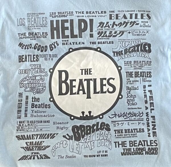 Beatles World Art SS TShirt-Lt. Blue-DP