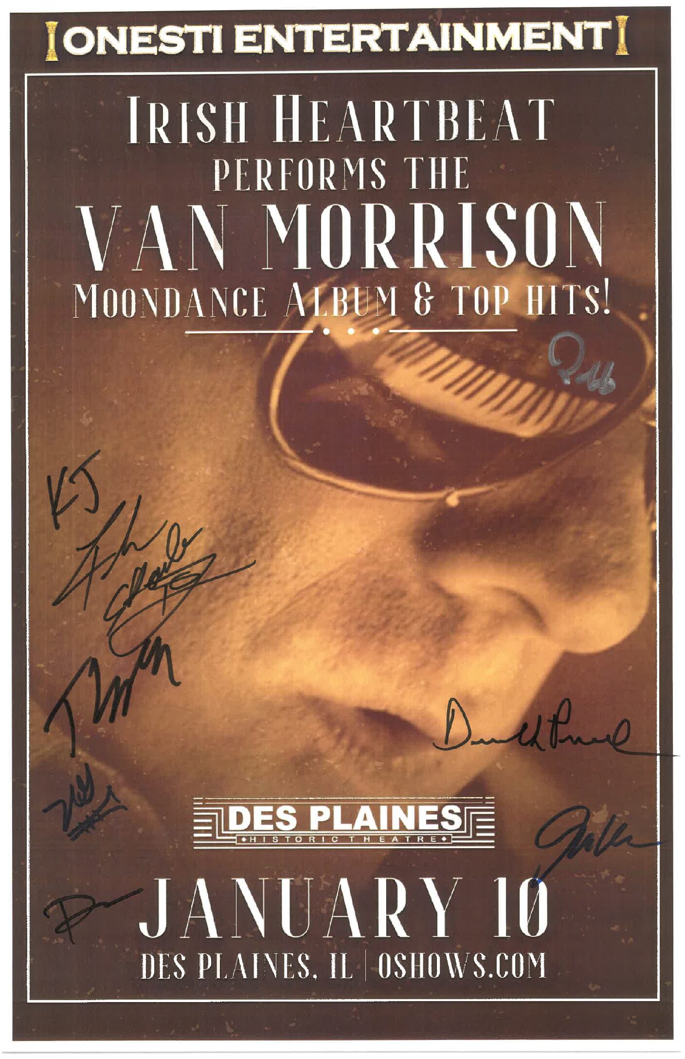 Irish Heartbeat Performs The Music Of Van Morrison Poster 1/10/25-DP