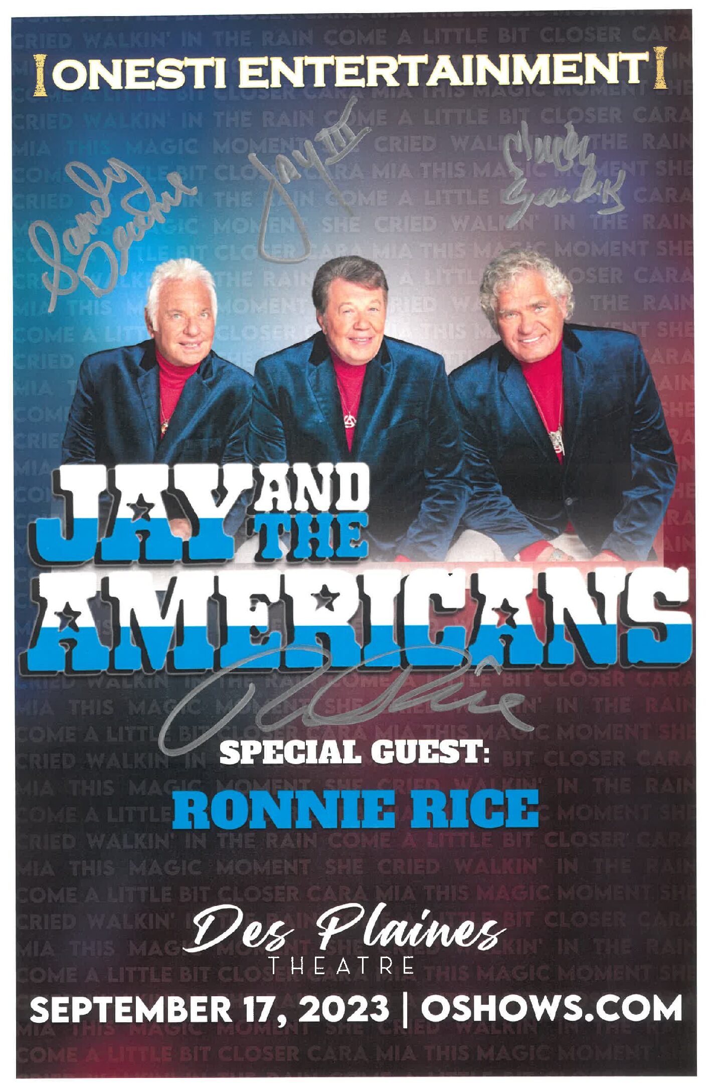 Jay & The Americans Poster 9/17/23 - DPT