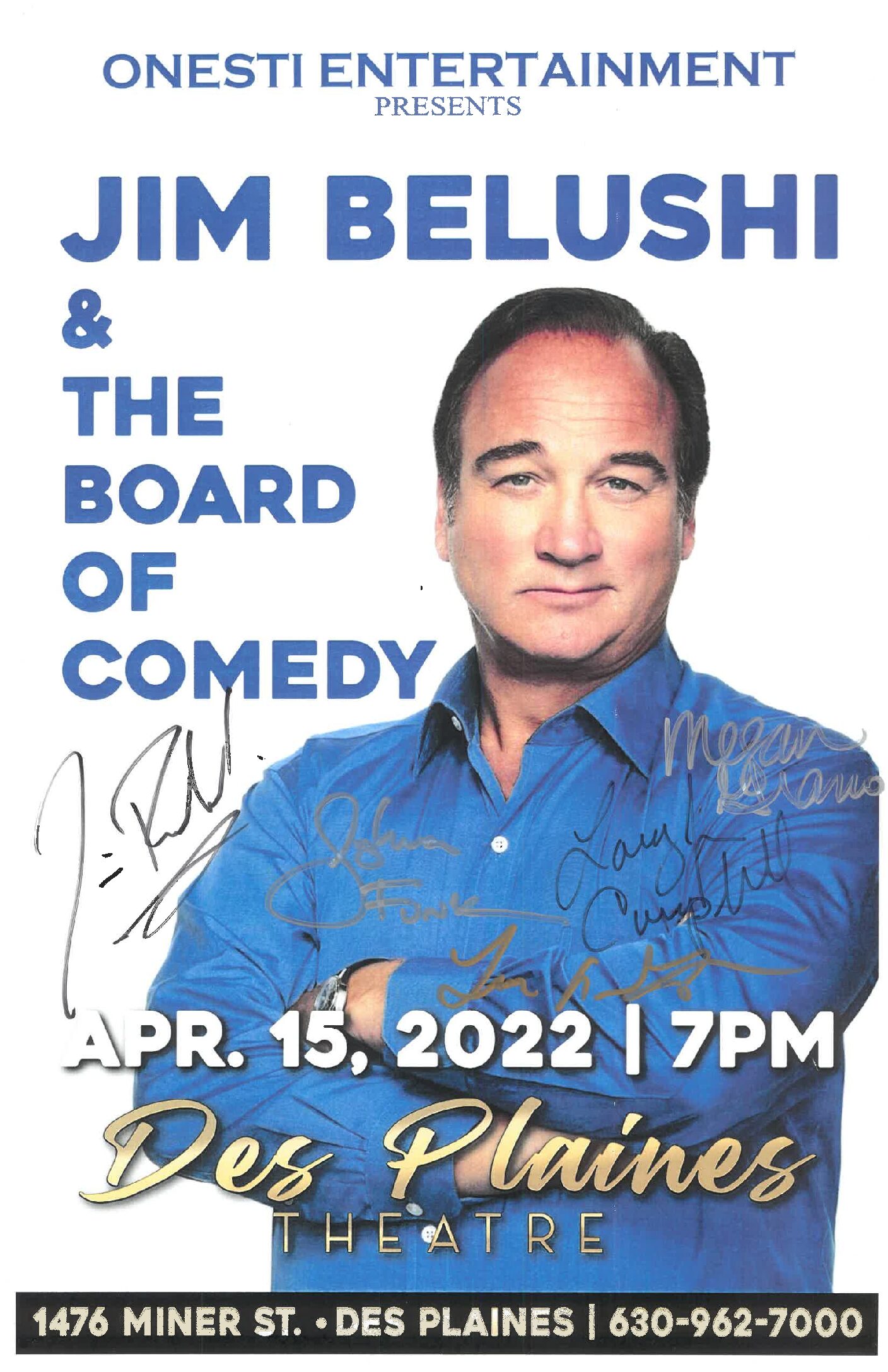 Jim Belushi Poster  4/15/22- DPT (signed)