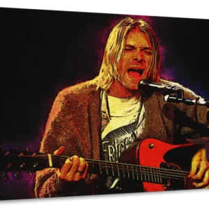 Kurt Cobain MTV Unplugged Canvas Wall Art