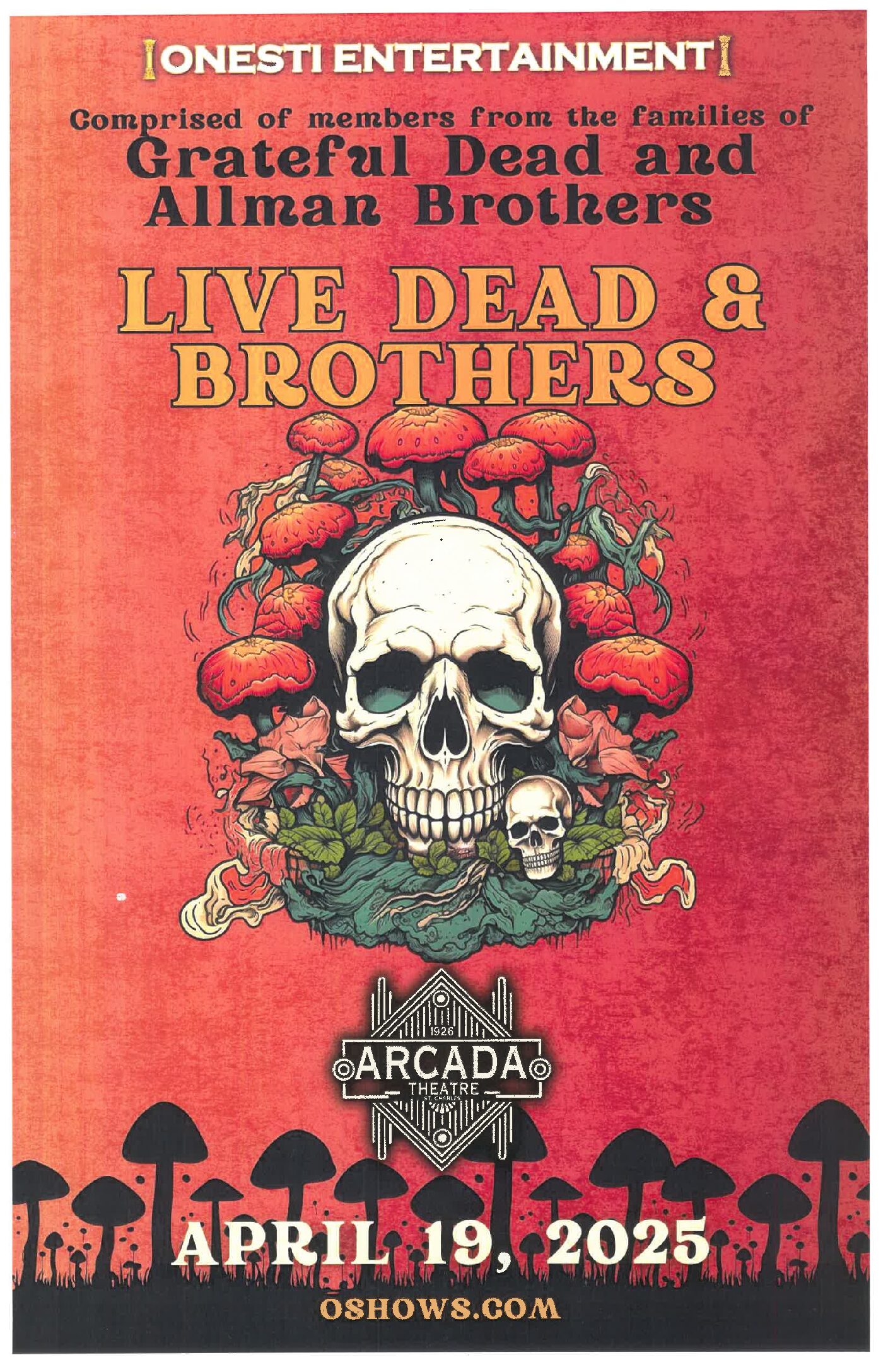 Live Dead & Brothers Poster 4/19/25-ARC