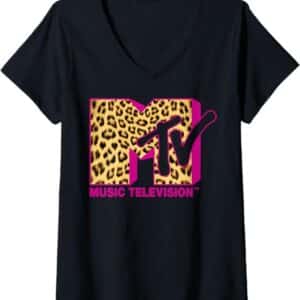 MTV Leopard Design T-Shirt