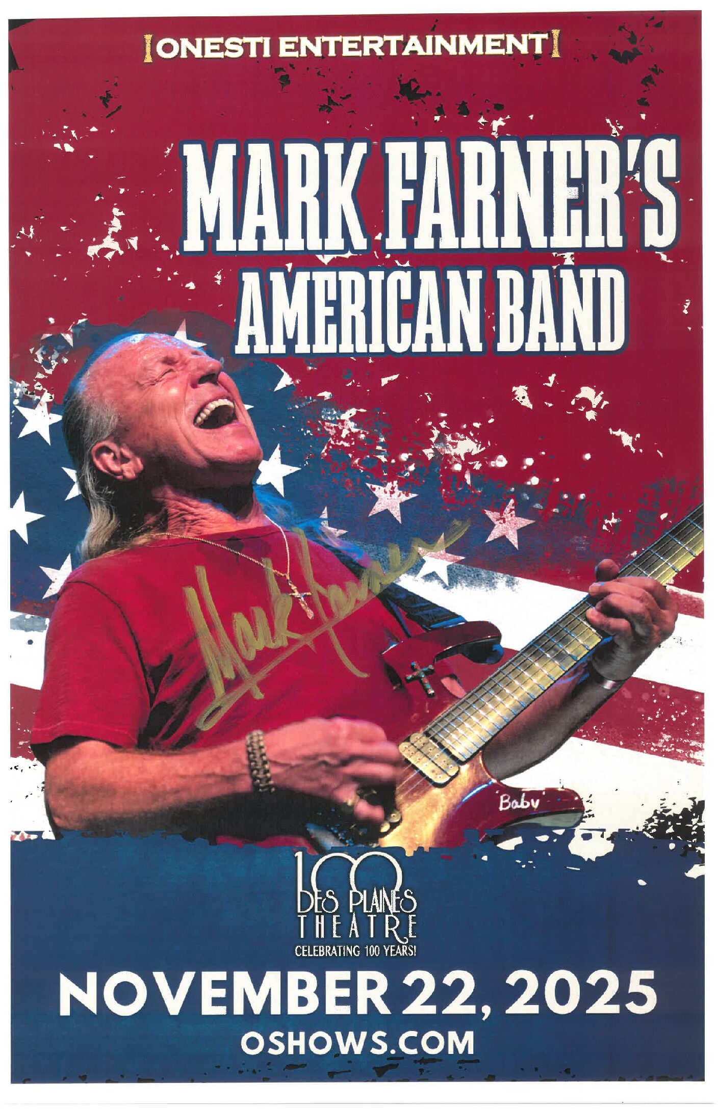 Mark Farner Poster 11/22/25 -DPT