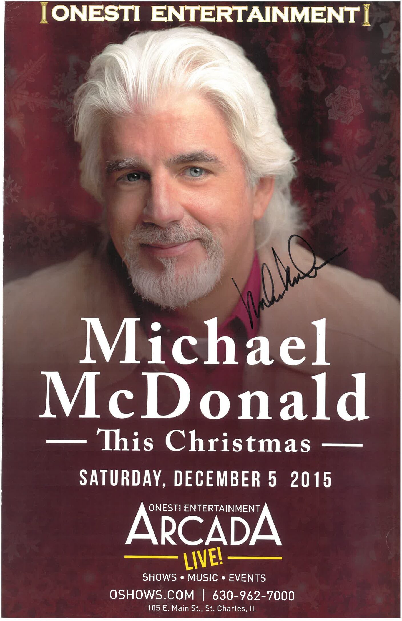 Michael McDonald Poster-12/5/2015