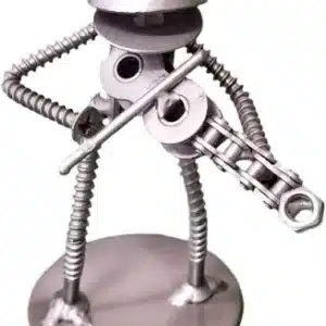 Metal Musician Frog Violinist