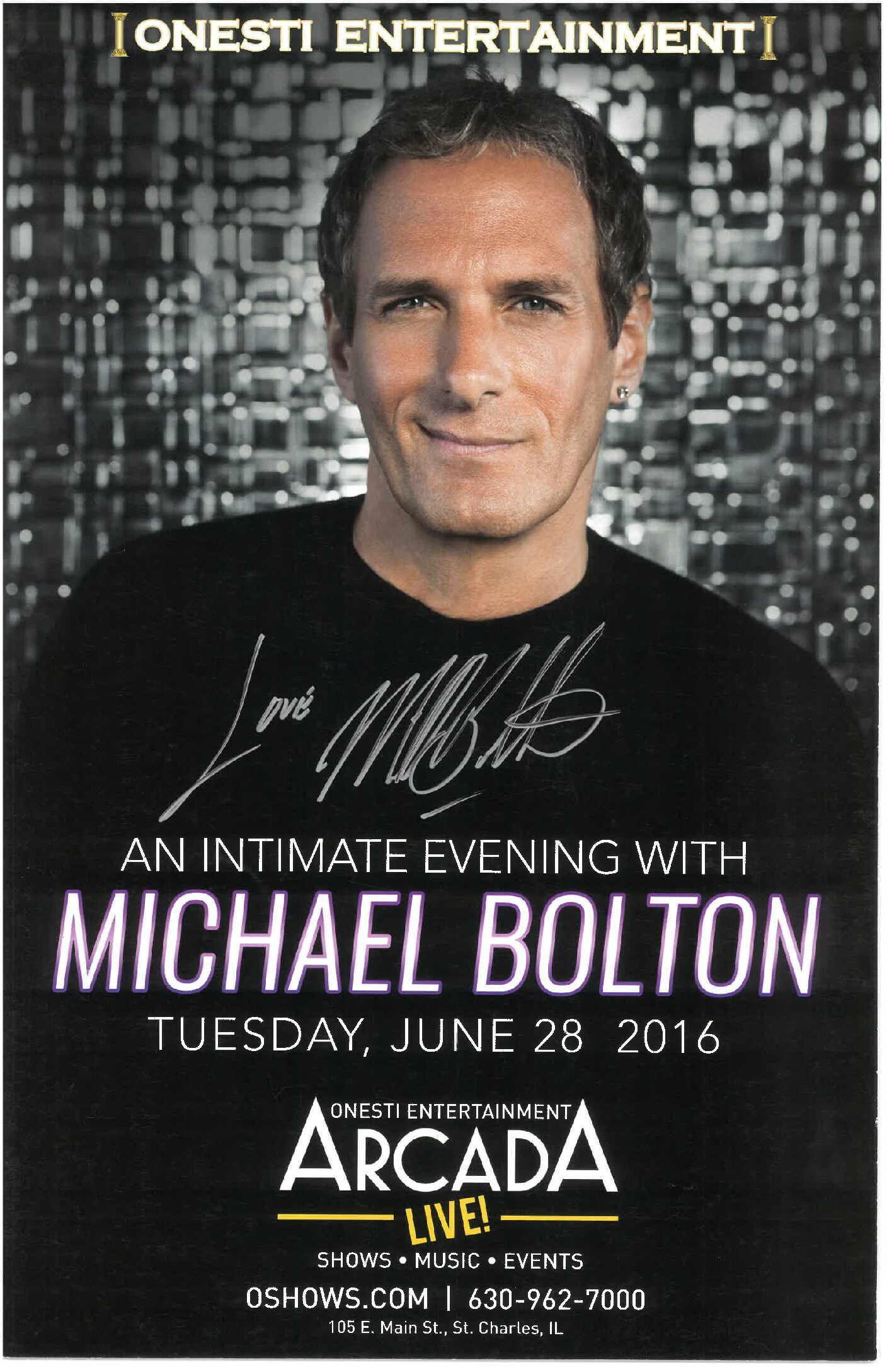 Michael Bolton Poster 6/28/2016 ARC
