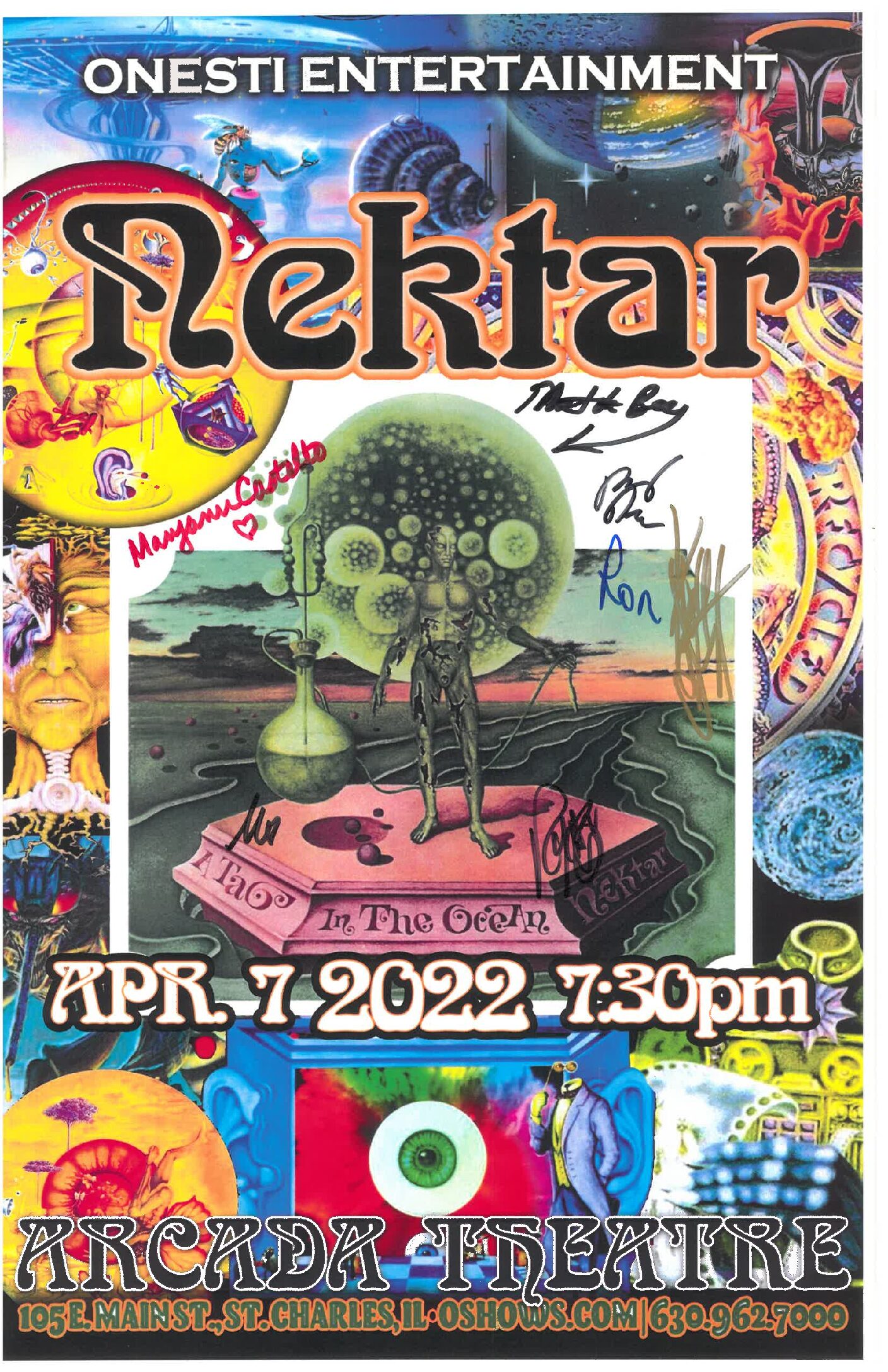 Nektar Poster 4/7/22 (signed)-ARC