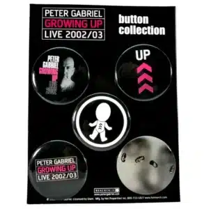 Peter Gabriel Growing Up 5pc Button Pack