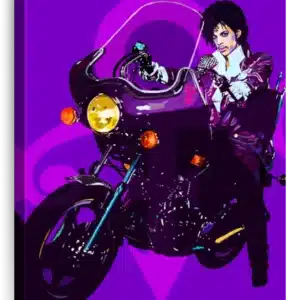 Purple Purple Rain Canvas Wall Art