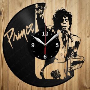 Prince Guitar Vinyl Record Wall Clock
