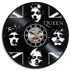 Queen Band Faces Vinyl Record Wall Clock