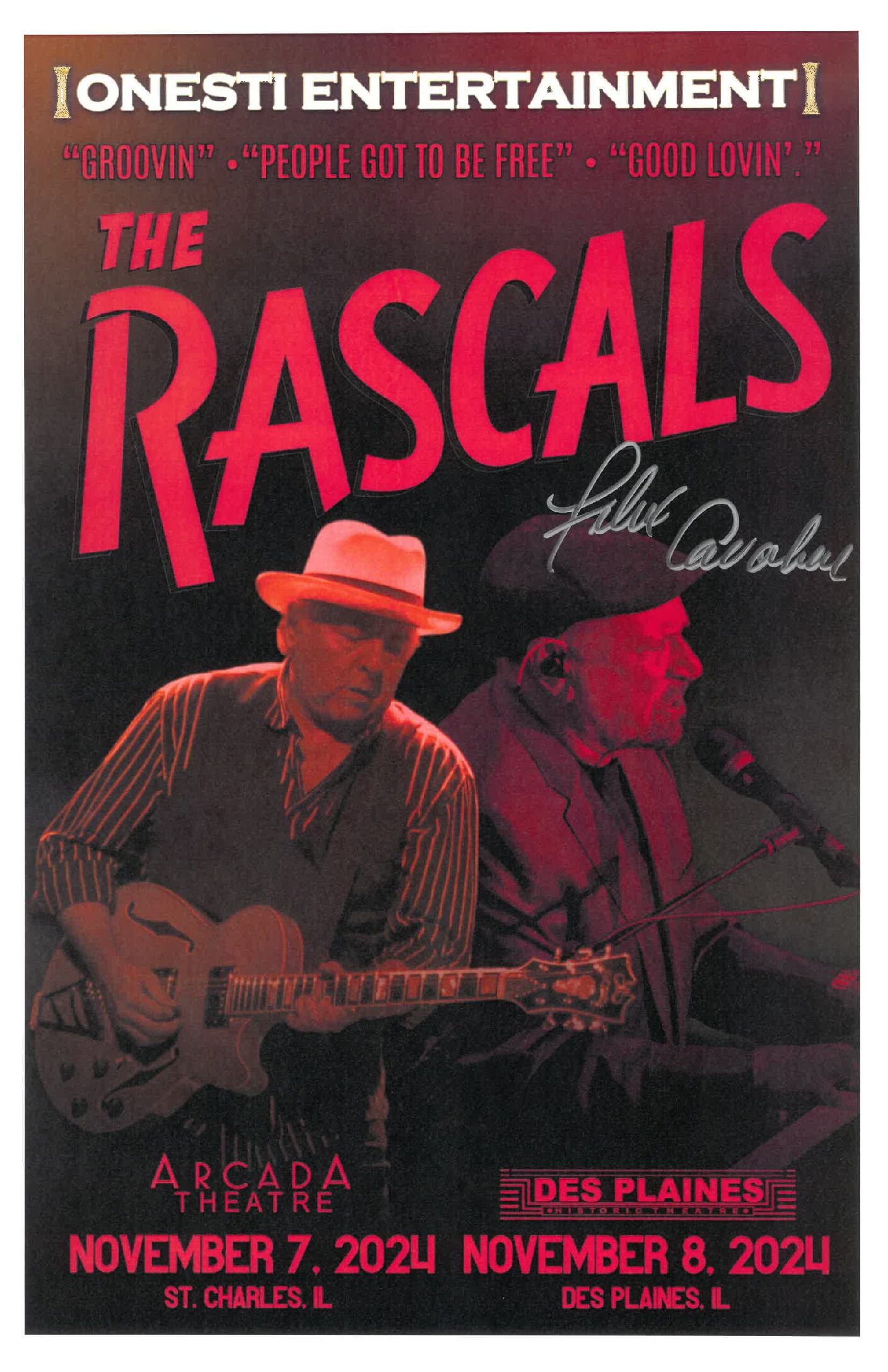 The Rascals Poster 11/7/24-ARC, 11/8/24-DPT