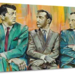 The Rat Pack Singers Canvas Wall Art -24"x36"